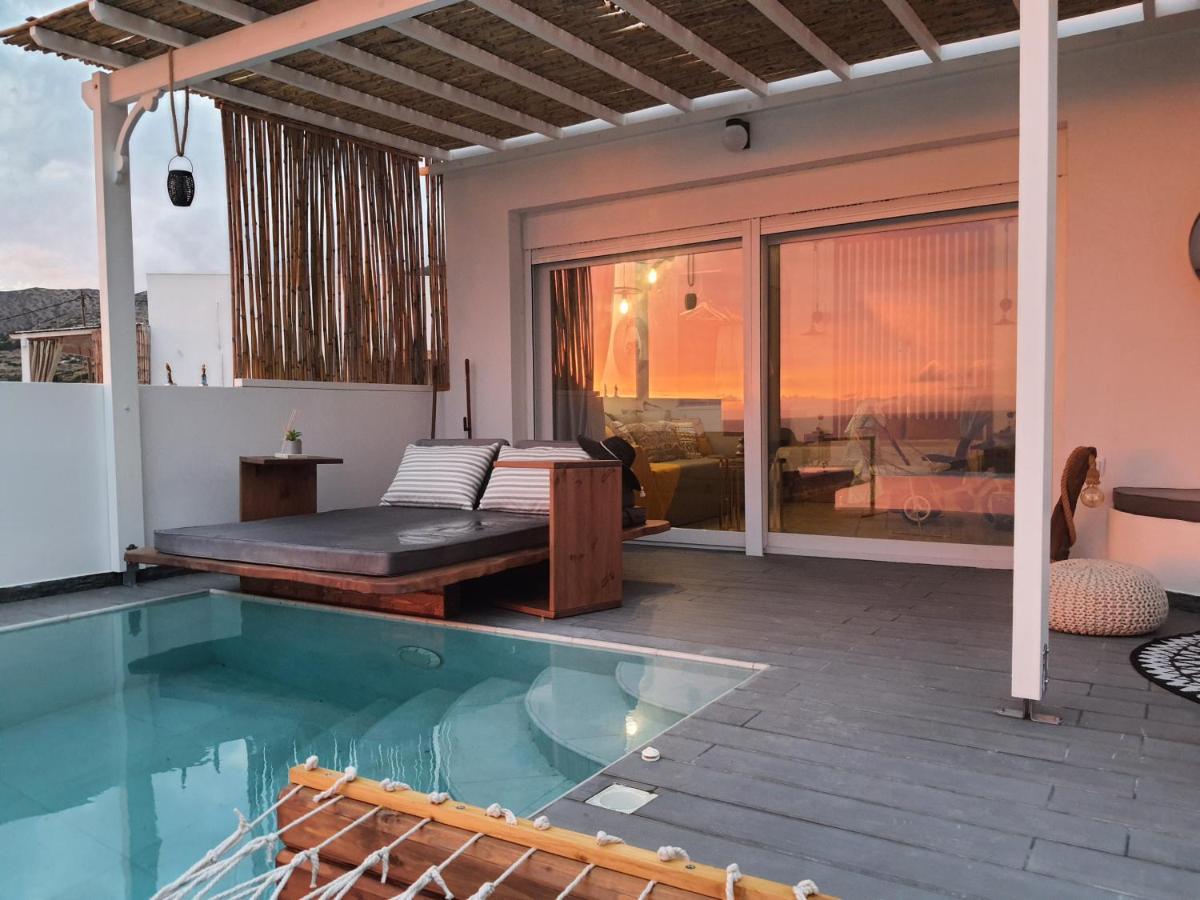 Tramonto Luxury Villa No2 - Breathtaking Sunset View Foiníkion 외부 사진