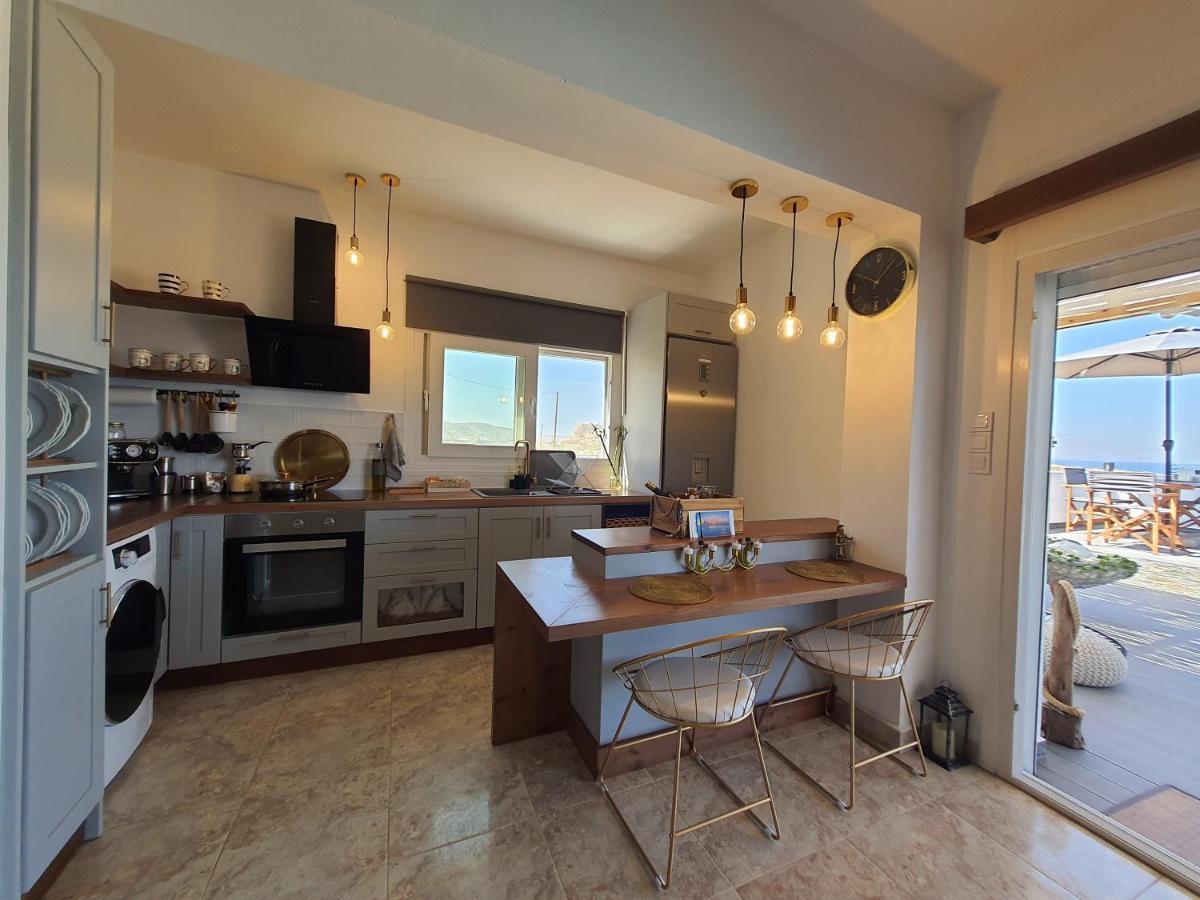 Tramonto Luxury Villa No2 - Breathtaking Sunset View Foiníkion 외부 사진