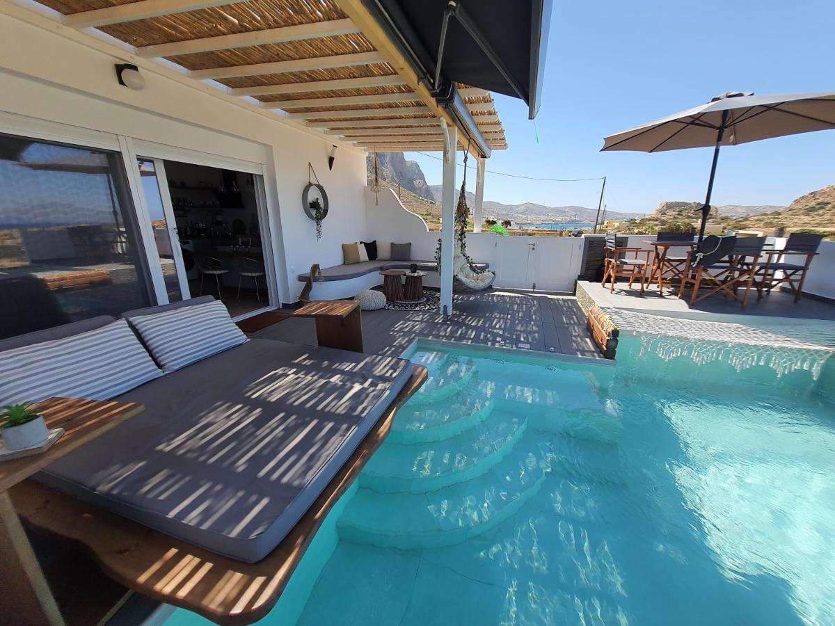 Tramonto Luxury Villa No2 - Breathtaking Sunset View Foiníkion 외부 사진